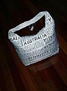 AUSTRALIA SPECIAL XL SHOULDER BAG BLACK & WHITE NEW